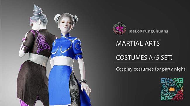 Martial Arts - Costume A - 5 Set