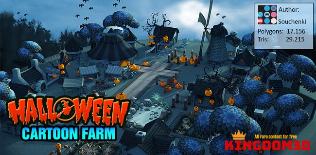 Halloween Cartoon Farm