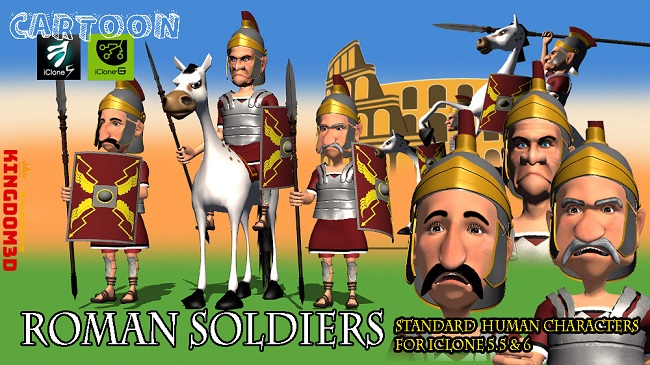 Cartoon Roman Soldiers
