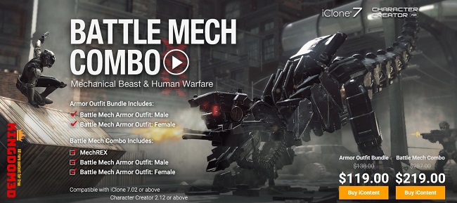 Battle Mech Combo - Adroit Armor Female