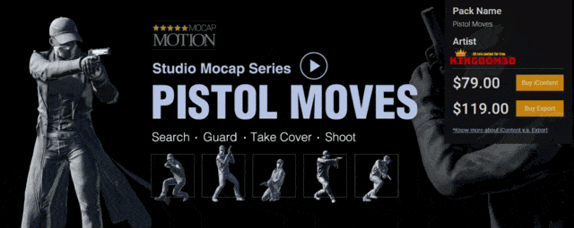 Studio Mocap - Pistol Moves & Pistol Stunts