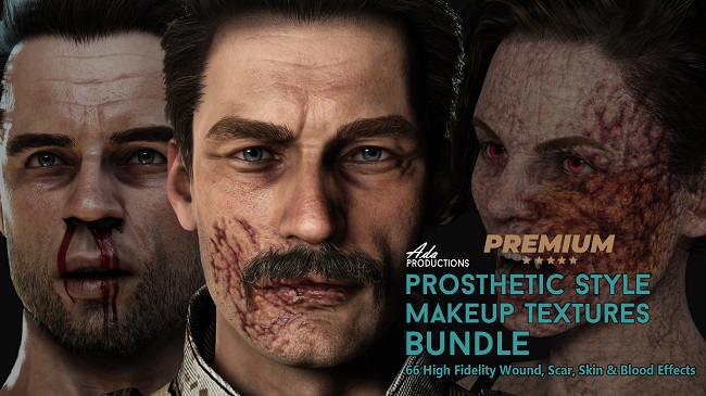 Prosthetic Style Makeup Textures Bundle