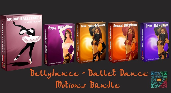 Bellydance & Ballet Dance Motions Bundle