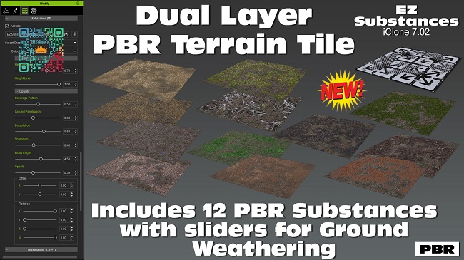 Substance Dual Layer PBR Terrain Tile