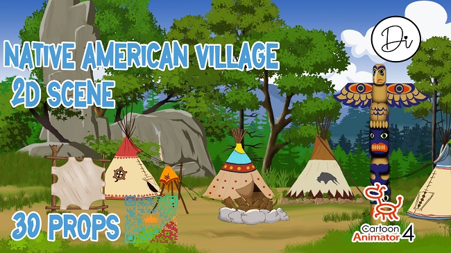 native-american-village-kingdom3d