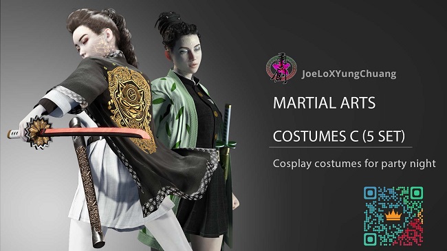 Martial Art - Costume C 5 Set