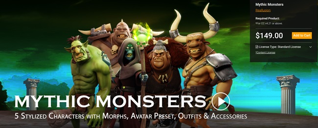 3D Stylized Characters - Mythic Monsters