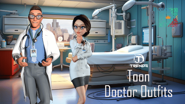 Robert & Yvonne Surgeon -Toon Doctor Outfits