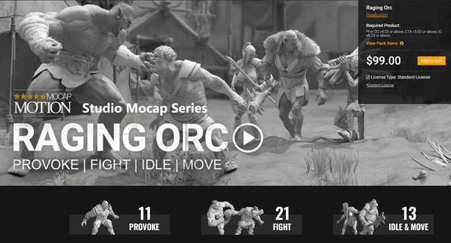Motion Mocap Series: Raging Orc