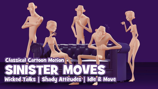 Classical Cartoon Motion: Sinister Moves