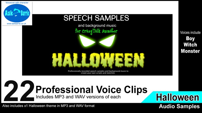 Halloween Audio Pack For CA5 & iClone8