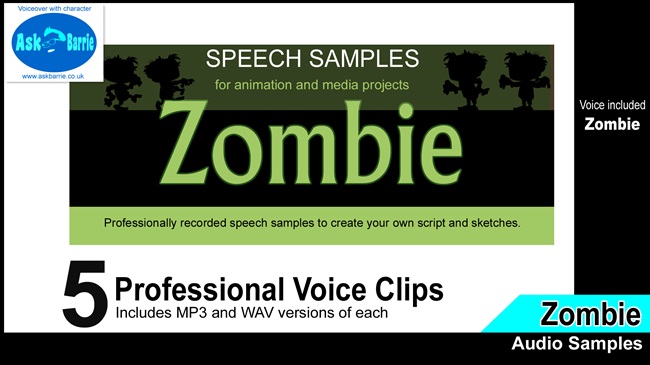 Zombie Audio Pack For CA5 & iClone8