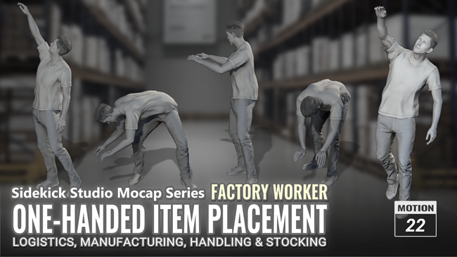 Factory Worker - One-Handed Item Placement