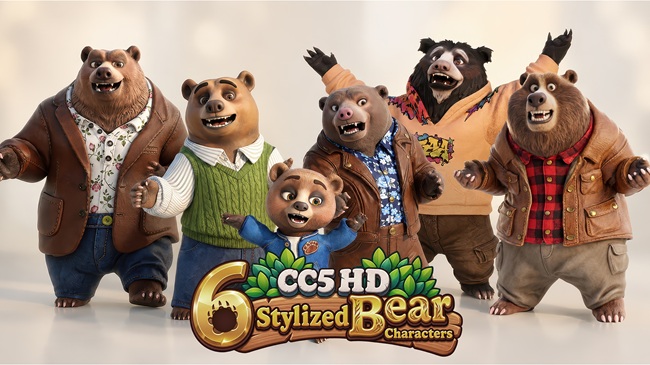 HD Stylized Bear Characters (Value $294) VERY EXCLUSIVE!!
