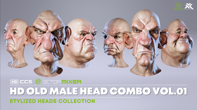 HD Stylized Heads Collection Vol.01