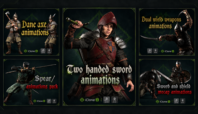 Medieval Warriors Motions Bundle (Value 263$)