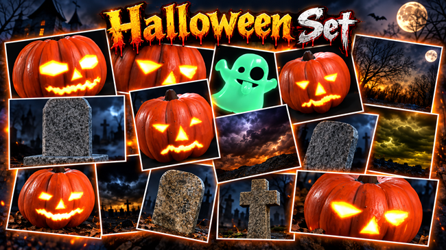 Halloween Set (30 props)