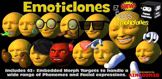 EmotiClones Emoticons for iCLone